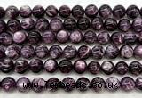 CLB2044 15 inches 12mm round natural lepidolite gemstone beads