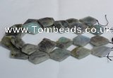 CLB215 15.5 inches 20*30mm - 30*40mm faceted freeform labradorite beads