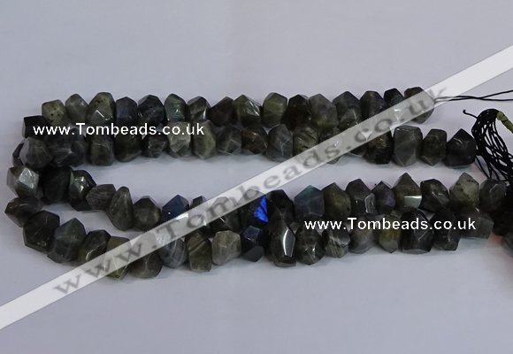 CLB232 15.5 inches 10*14mm - 13*18mm faceted nuggets labradorite beads