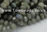 CLB29 15.5 inches 5*8mm faceted rondelle labradorite gemstone beads