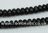 CLB301 15.5 inches 5*8mm rondelle black labradorite gemstone beads