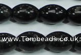 CLB304 15.5 inches 13*18mm rice black labradorite gemstone beads