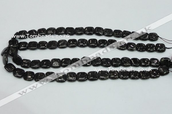 CLB306 15.5 inches 12*12mm square black labradorite gemstone beads