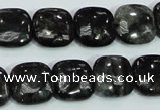 CLB307 15.5 inches 14*14mm square black labradorite gemstone beads