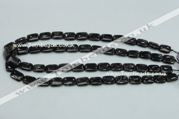 CLB309 15.5 inches 10*14mm rectangle black labradorite gemstone beads