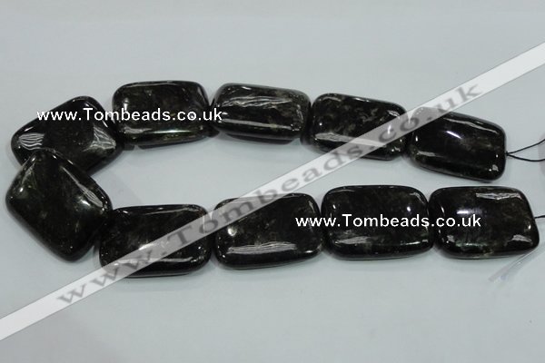 CLB311 15.5 inches 30*40mm rectangle black labradorite gemstone beads