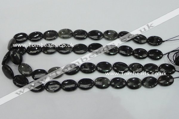 CLB312 15.5 inches 13*18mm oval black labradorite gemstone beads