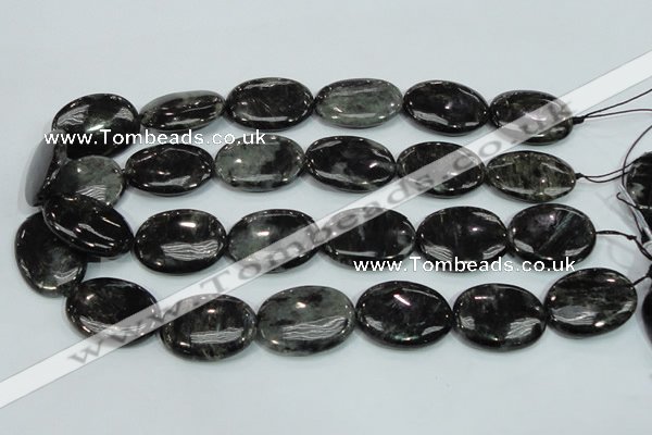 CLB313 15.5 inches 22*30mm oval black labradorite gemstone beads