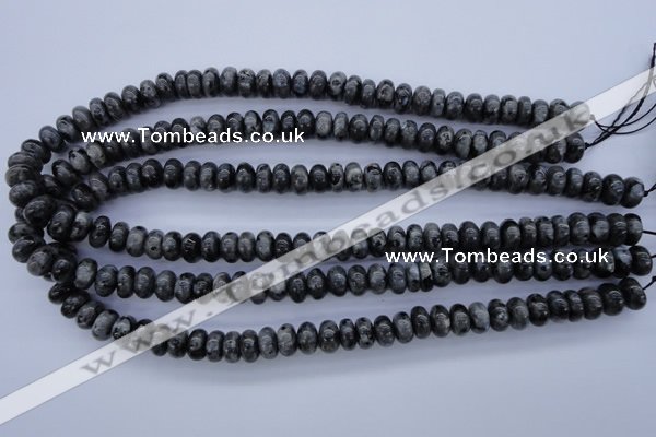 CLB328 15.5 inches 5*10mm rondelle black labradorite beads