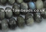 CLB33 15.5 inches 11*16mm faceted rondelle labradorite gemstone beads