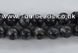 CLB352 15.5 inches 8mm round black labradorite beads wholesale