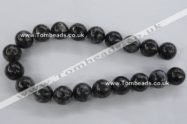 CLB355 15.5 inches 14mm round black labradorite beads wholesale