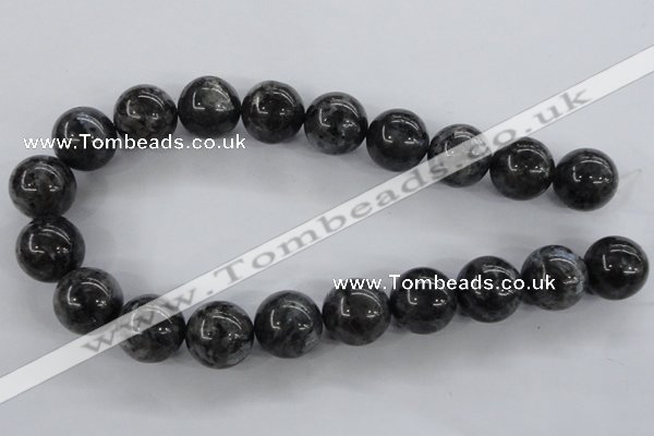 CLB356 15.5 inches 16mm round black labradorite beads wholesale