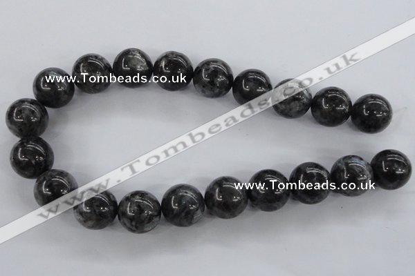 CLB358 15.5 inches 20mm round black labradorite beads wholesale