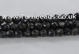 CLB359 15.5 inches 4mm faceted round black labradorite beads wholesale