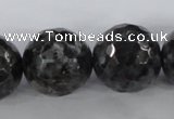 CLB367 15.5 inches 20mm faceted round black labradorite beads wholesale