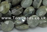 CLB42 15.5 inches 12*16mm faceted oval labradorite gemstone beads