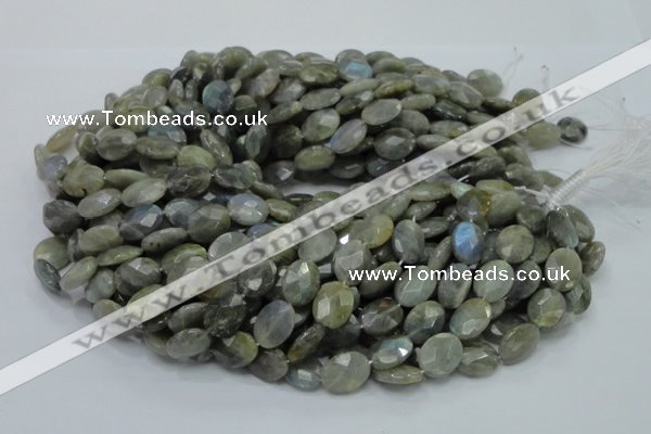 CLB42 15.5 inches 12*16mm faceted oval labradorite gemstone beads