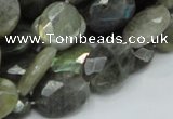 CLB43 15.5 inches 14*18mm faceted oval labradorite gemstone beads