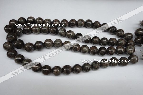 CLB435 15.5 inches 14mm round grey labradorite beads wholesale