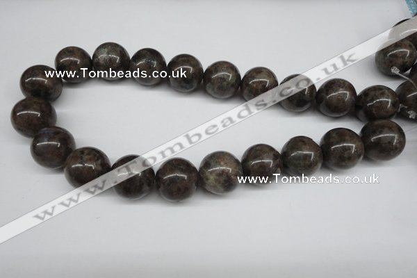 CLB438 15.5 inches 20mm round grey labradorite beads wholesale