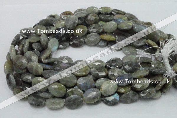 CLB44 15.5 inches 15*20mm faceted oval labradorite gemstone beads