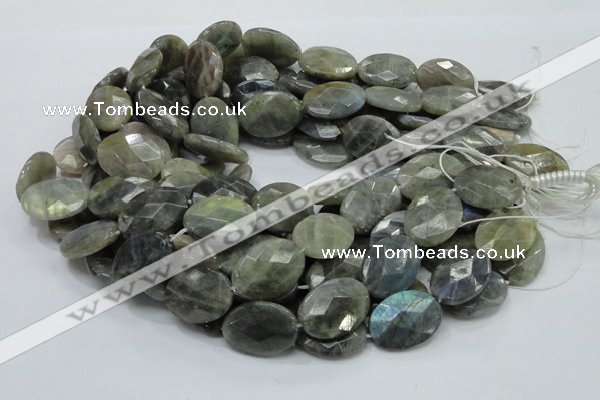 CLB45 15.5 inches 18*25mm faceted oval labradorite gemstone beads