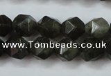 CLB452 15 inches 8mm faceted nuggets labradorite gemstone beads