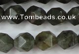 CLB453 15 inches 10mm faceted nuggets labradorite gemstone beads