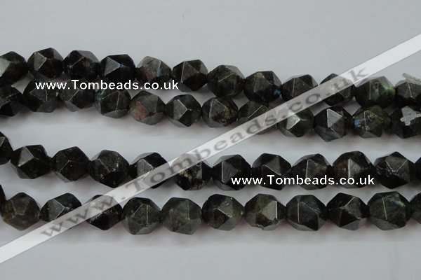 CLB455 15 inches 14mm faceted nuggets labradorite gemstone beads