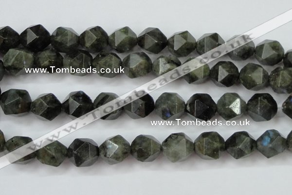 CLB456 15 inches 16mm faceted nuggets labradorite gemstone beads