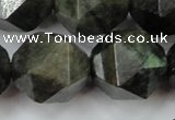 CLB457 15 inches 18mm faceted nuggets labradorite gemstone beads