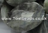 CLB49 15.5 inches 30*40mm faceted oval labradorite gemstone beads