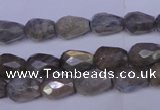 CLB502 15.5 inches 8*12mm faceted teardrop labradorite beads