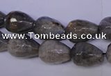 CLB504 15.5 inches 12*16mm faceted teardrop labradorite beads