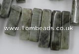 CLB51 15.5 inches multi size wand labradorite gemstone beads