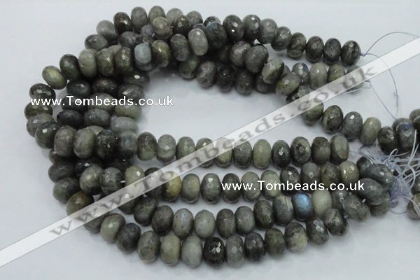 CLB60 15.5 inches 12*18mm faceted rondelle labradorite beads