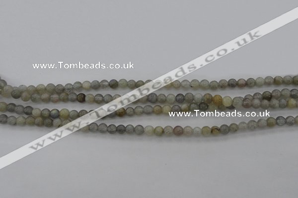 CLB62 15.5 inches 4mm round labradorite gemstone beads wholesale