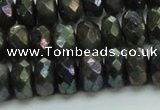 CLB625 15.5 inches 7*12mm faceted rondelle AB-color labradorite beads