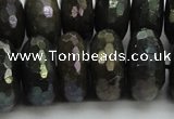 CLB626 15.5 inches 10*20mm faceted rondelle AB-color labradorite beads