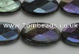 CLB659 15.5 inches 12*16mm faceted oval AB-color labradorite beads