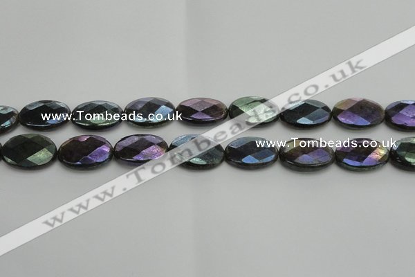 CLB659 15.5 inches 12*16mm faceted oval AB-color labradorite beads