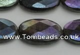 CLB660 15.5 inches 13*18mm faceted oval AB-color labradorite beads