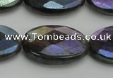 CLB661 15.5 inches 15*20mm faceted oval AB-color labradorite beads