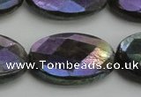 CLB662 15.5 inches 18*25mm faceted oval AB-color labradorite beads