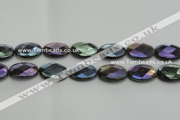 CLB662 15.5 inches 18*25mm faceted oval AB-color labradorite beads