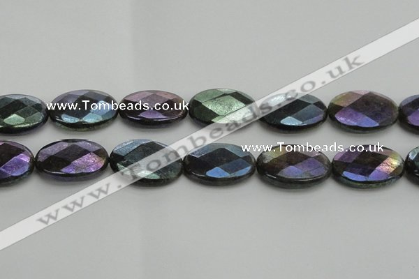 CLB663 15.5 inches 20*30mm faceted oval AB-color labradorite beads