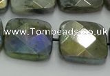 CLB690 15.5 inches 20mm faceted square AB-color labradorite beads