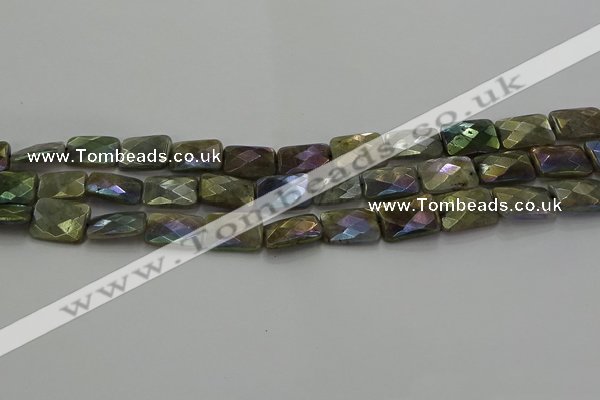 CLB697 15.5 inches 12*16mm faceted rectangle AB-color labradorite beads