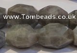 CLB703 15.5 inches 13*18mm - 16*22mm faceted nuggets labradorite beads